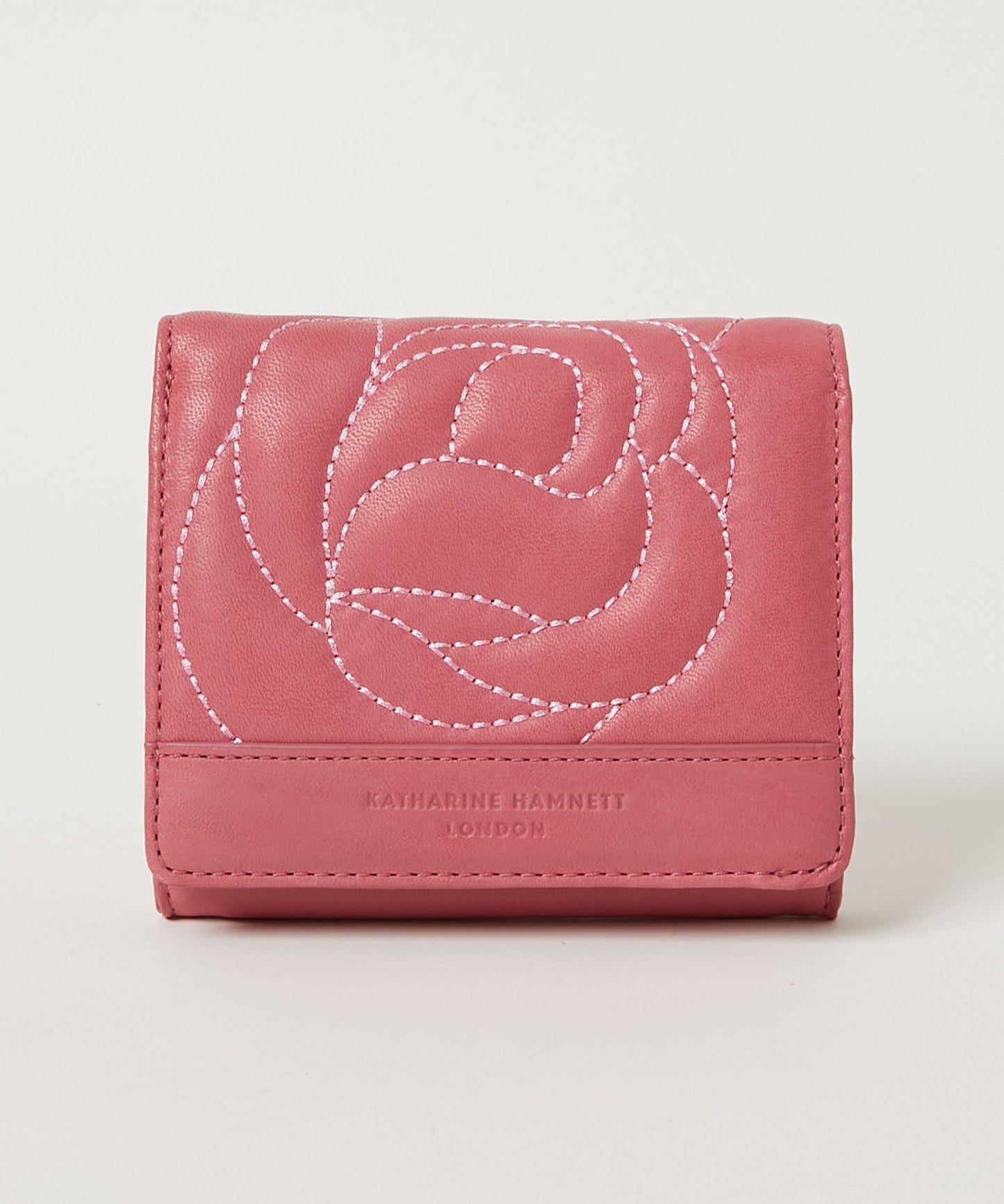 <WOMEN> ROSE STITCH 三つ折り コンパクトウォレット