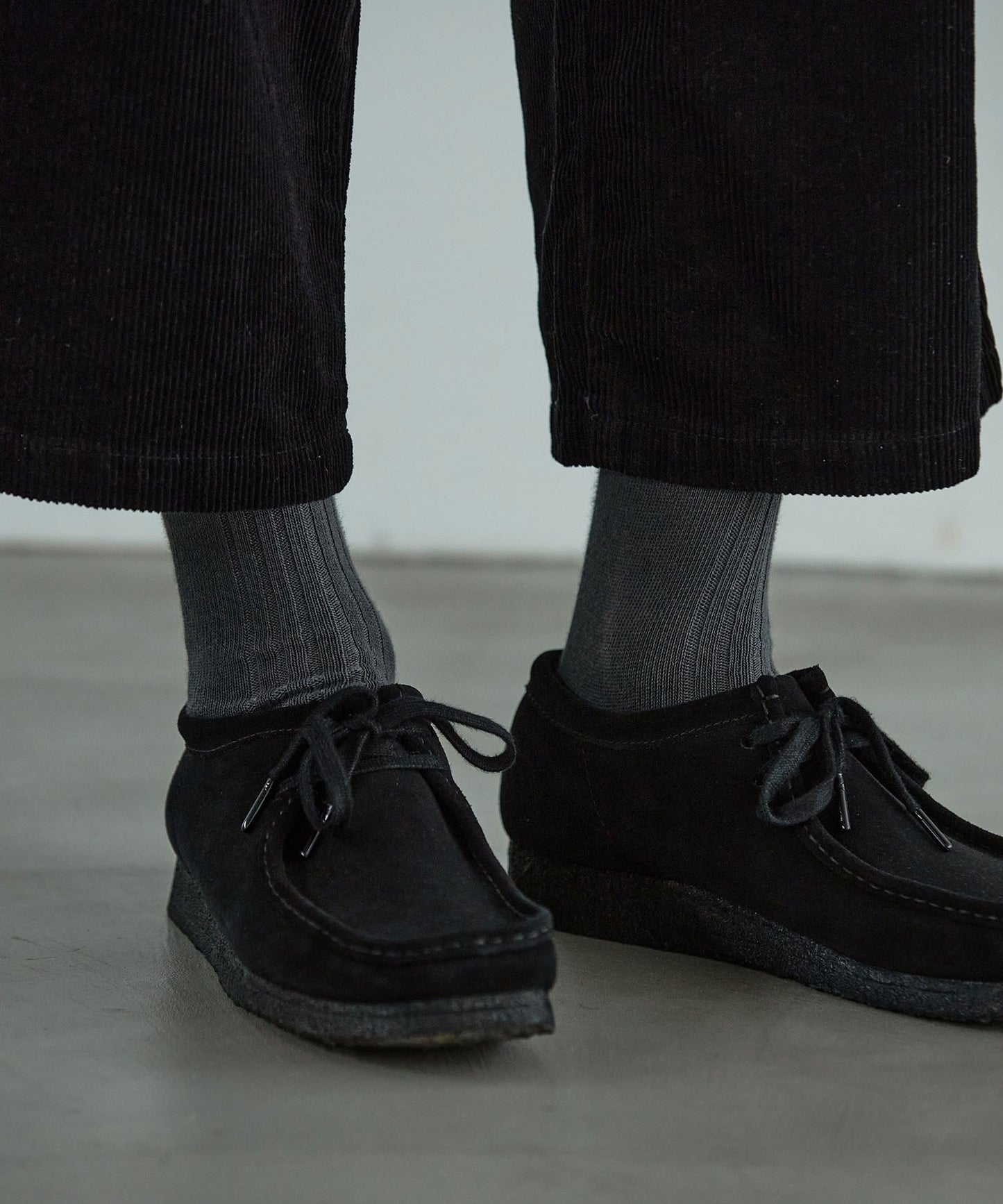 <MEN>【WEB限定】FRONT RIB CREW SOCKS