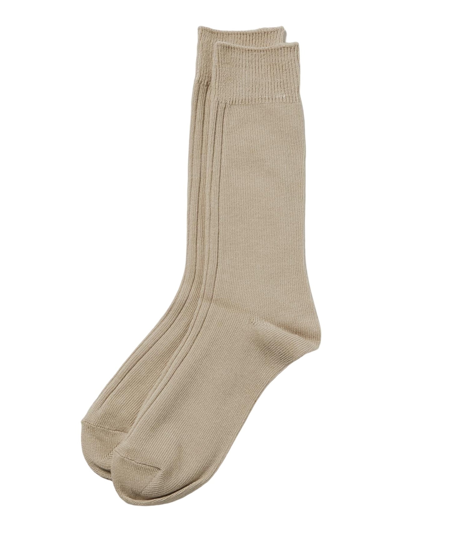 <MEN>【WEB限定】FRONT RIB CREW SOCKS