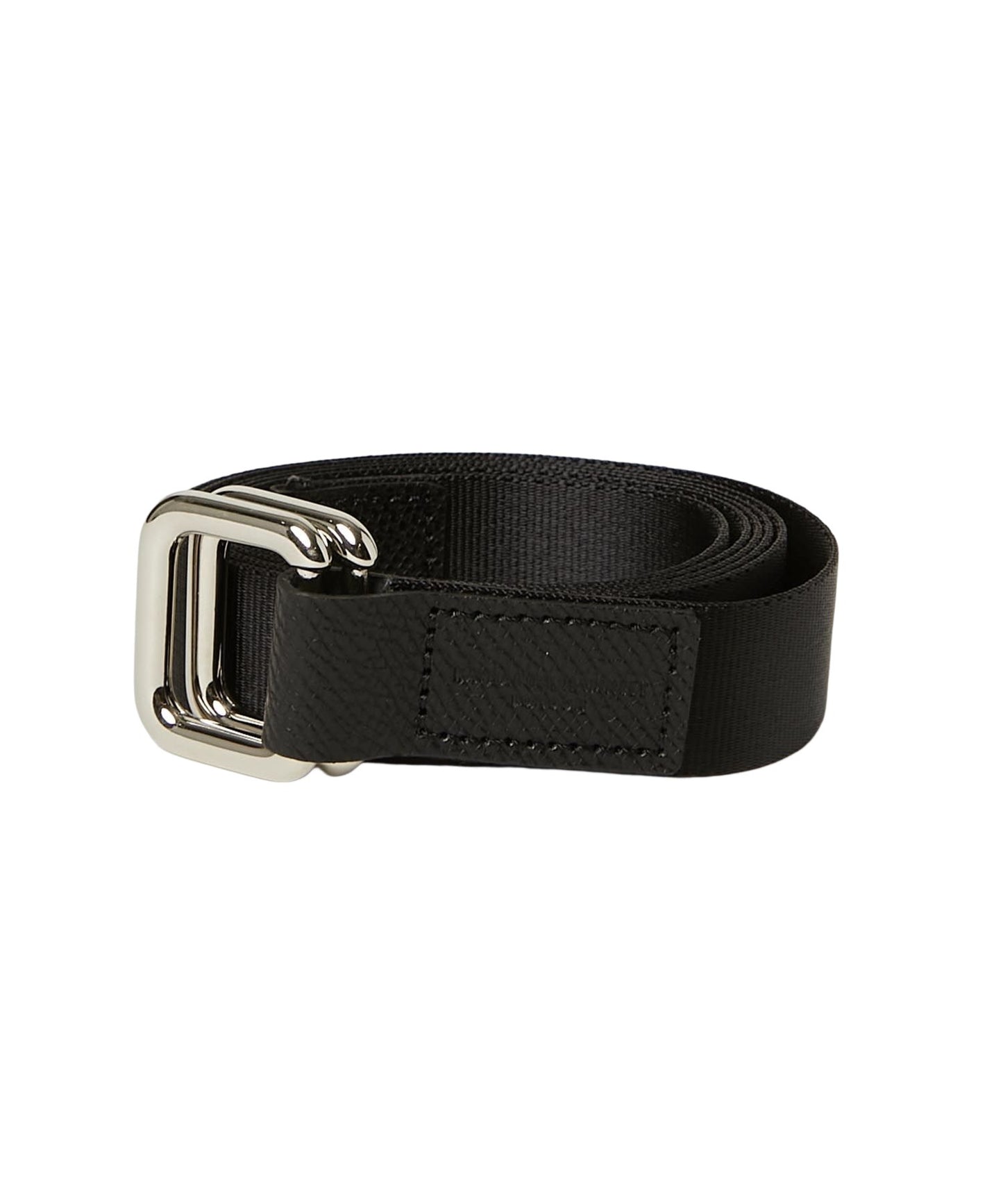 ＜UNISEX＞【WEB限定】NYLONG LEATHER COMBI RIBBON BELT