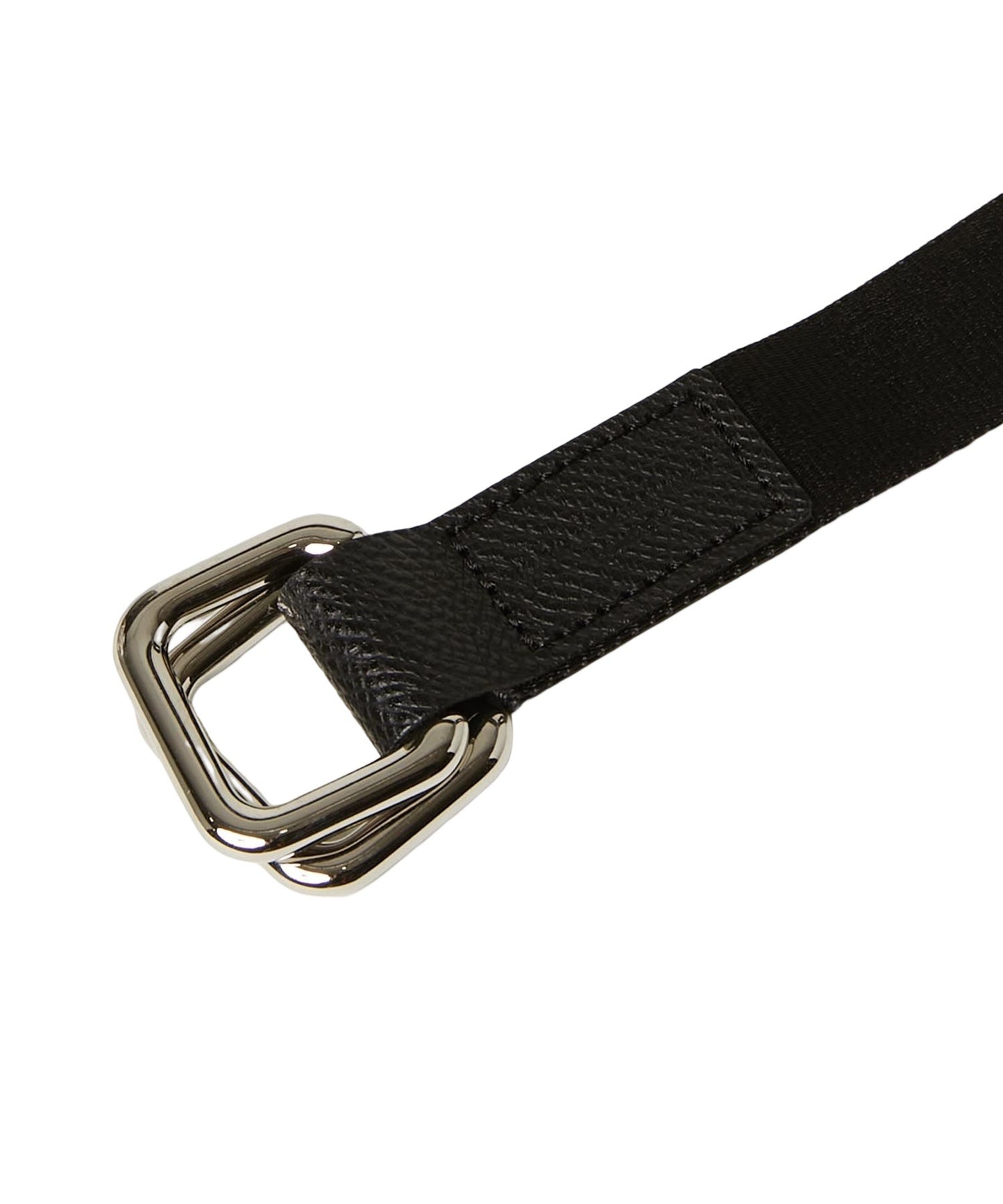 ＜UNISEX＞【WEB限定】NYLONG LEATHER COMBI RIBBON BELT