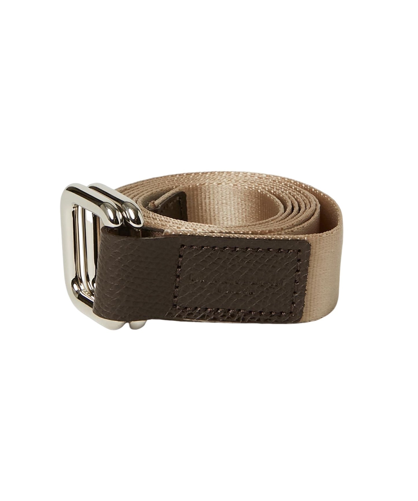 ＜UNISEX＞【WEB限定】NYLONG LEATHER COMBI RIBBON BELT