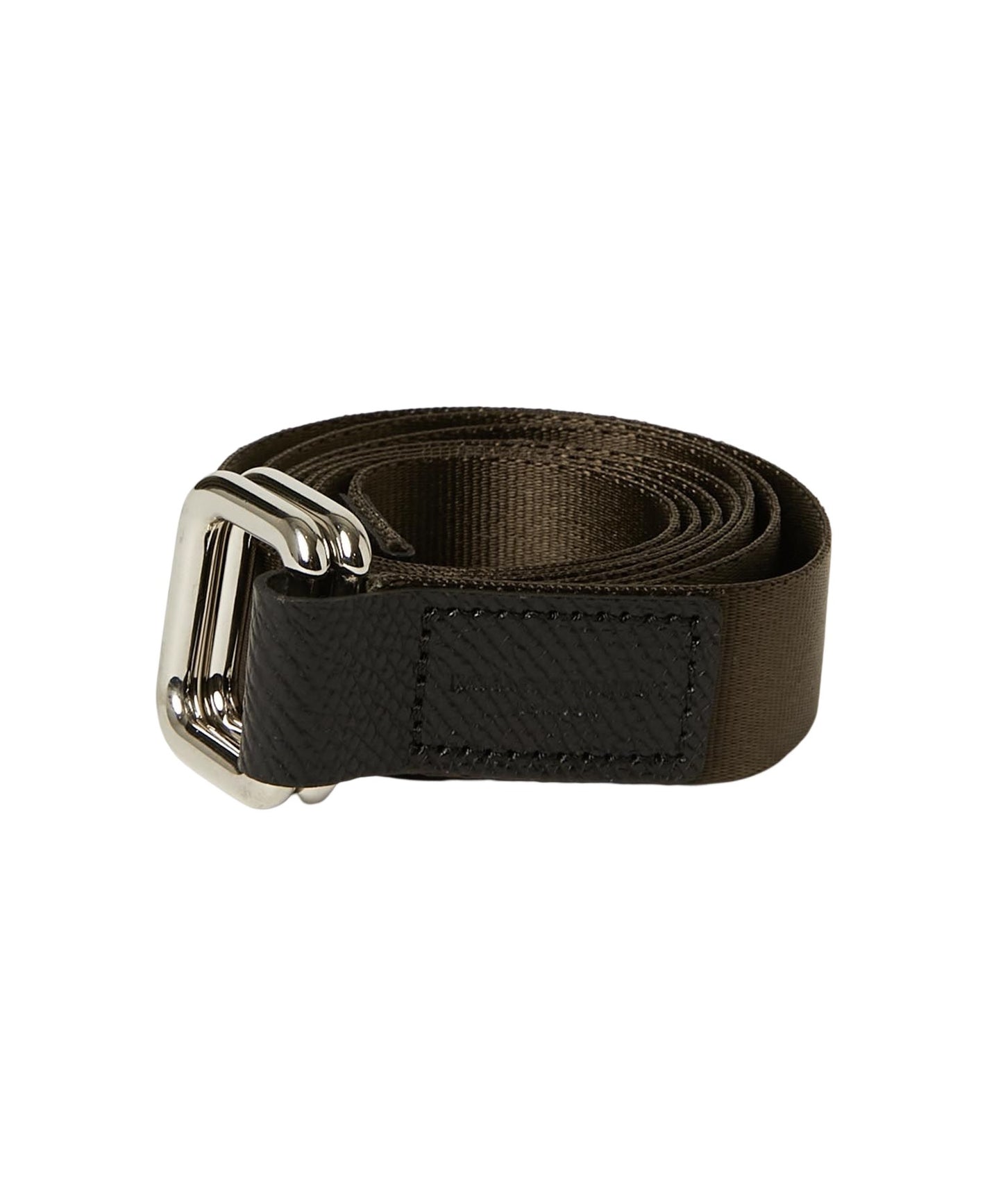 <UNISEX>【WEB限定】NYLONG LEATHER COMBI RIBBON BELT
