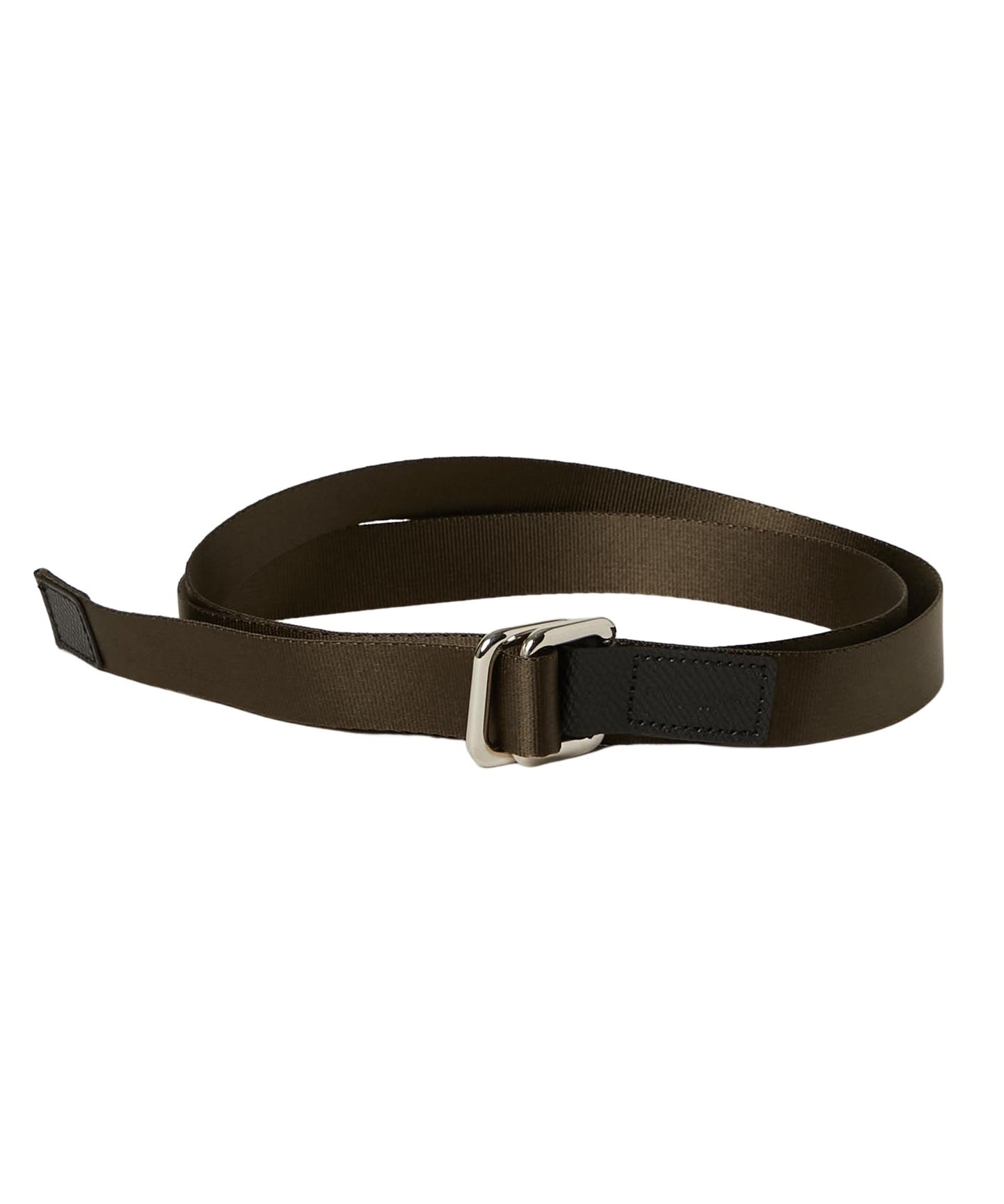 ＜UNISEX＞【WEB限定】NYLONG LEATHER COMBI RIBBON BELT