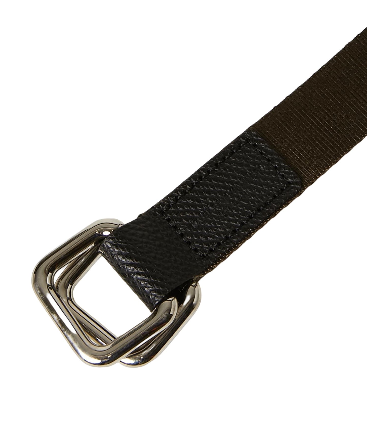 <UNISEX>【WEB限定】NYLONG LEATHER COMBI RIBBON BELT
