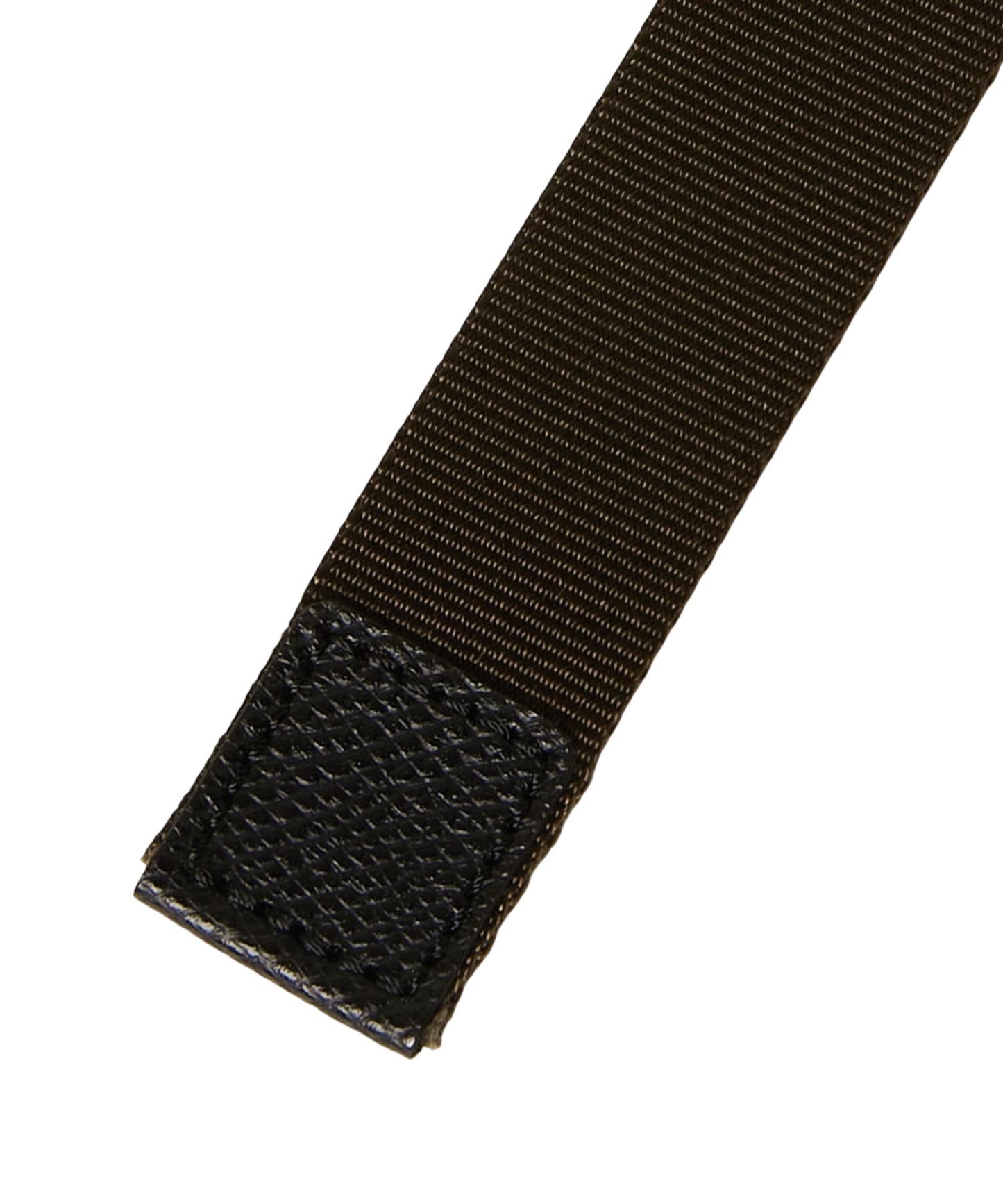 ＜UNISEX＞【WEB限定】NYLONG LEATHER COMBI RIBBON BELT