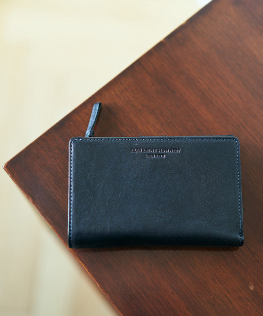 ＜MEN＞ BUMP L字ファスナー二つ折りミドルウォレット（490-52305）