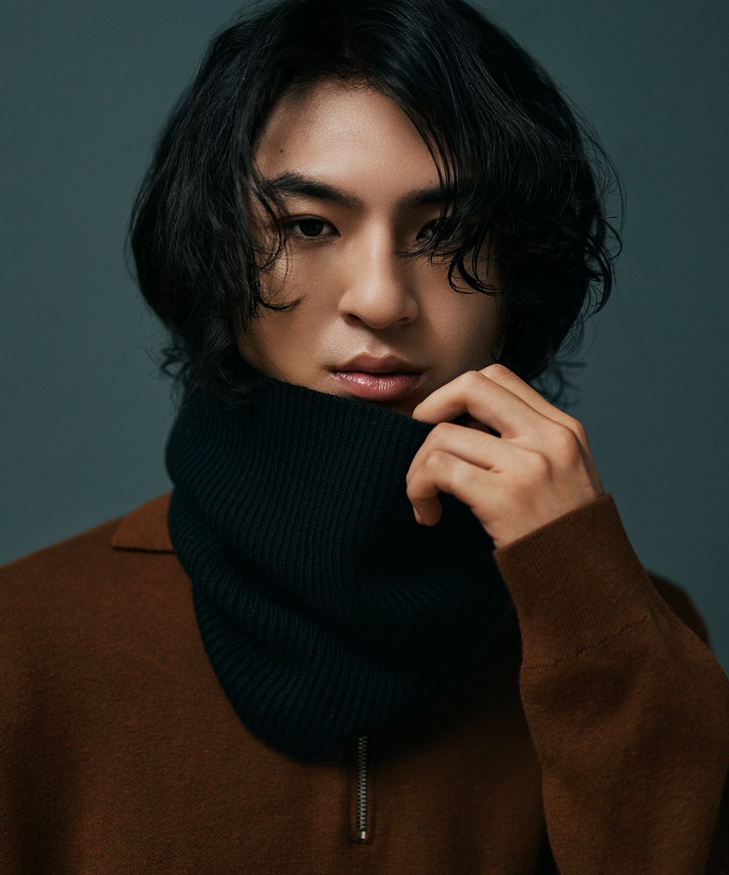 ＜UNISEX＞カシミア混ウール ネックウォーマー