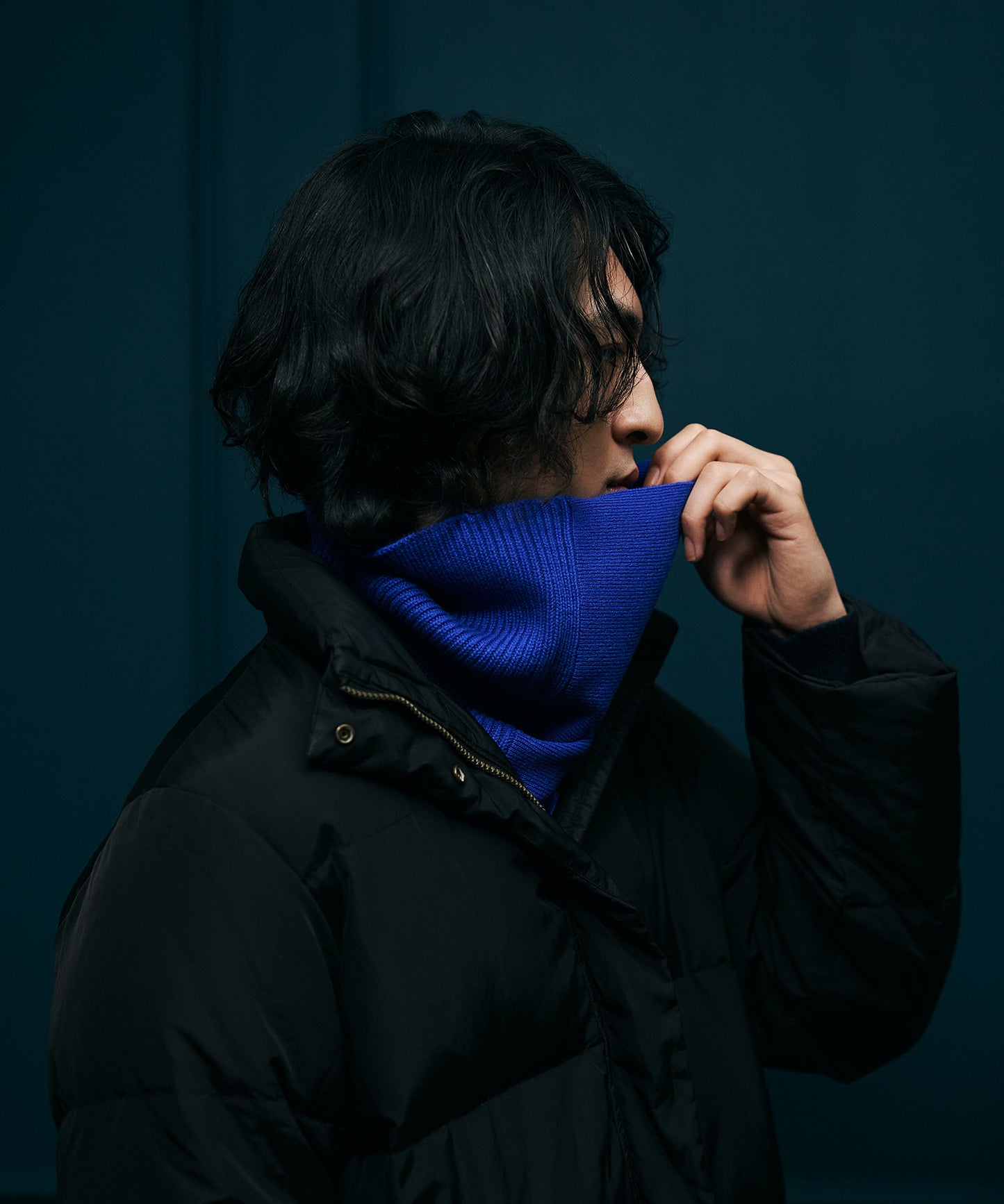 ＜UNISEX＞カシミア混ウール ネックウォーマー