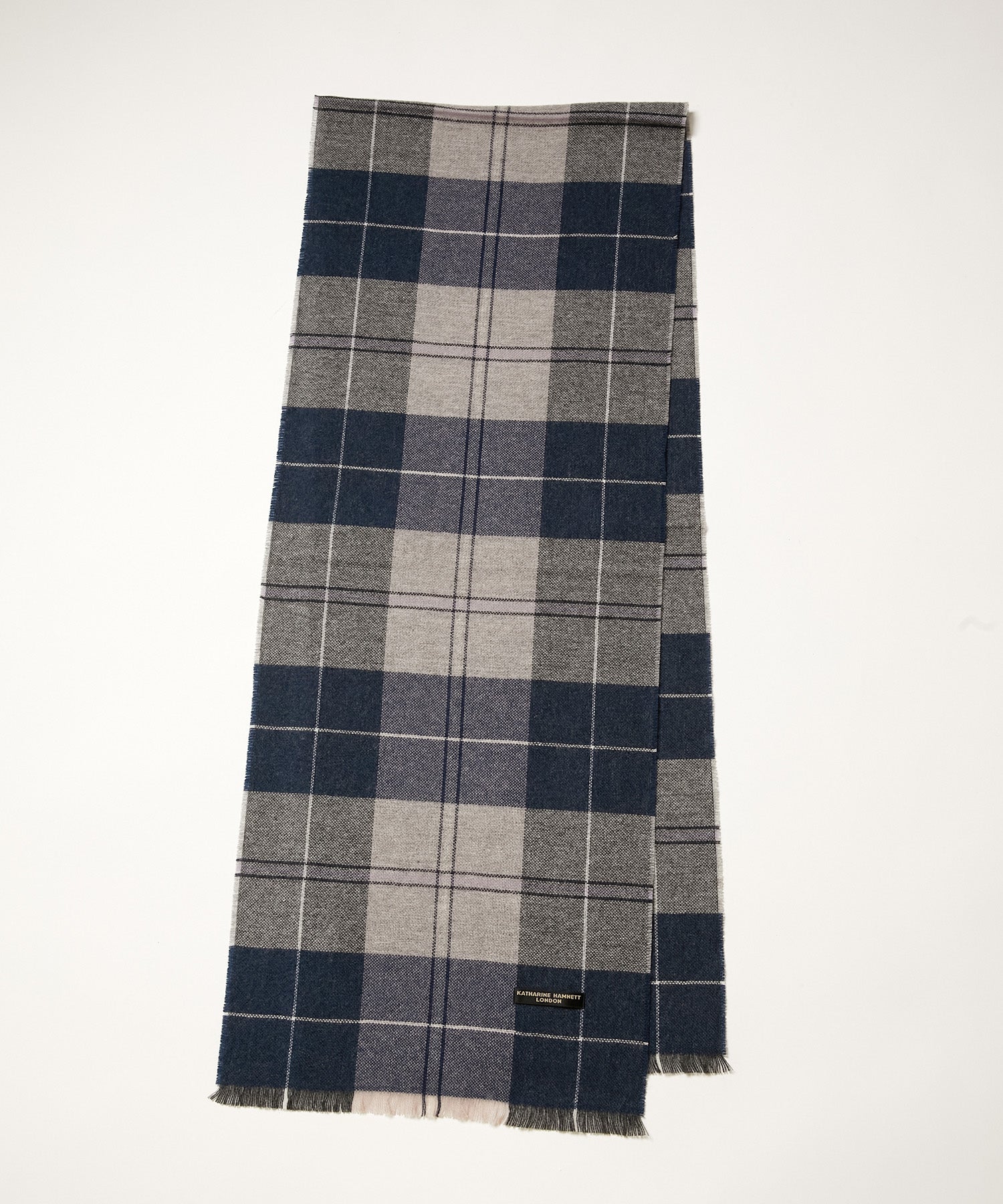 KATHARINE HAMNETT キャサリンハムネット マフラー  ダブルフェイス/カシミヤ100％    ブラック/グレー ユニセックス / 240001184116 楽天市場】KATHARINE HAMNETT キャサリン・ハムネット（マフラー