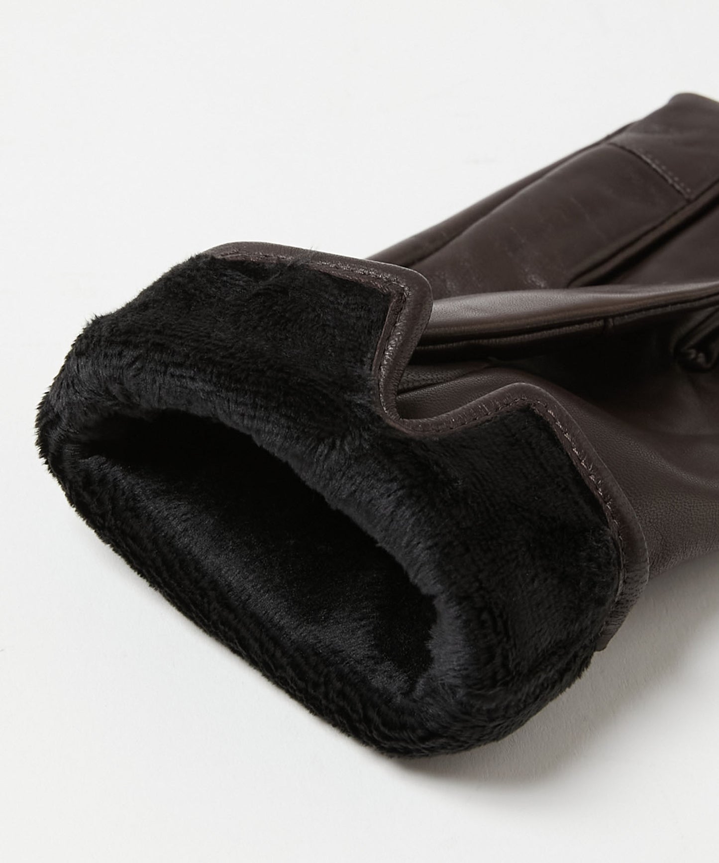 ＜MEN＞【タッチパネル対応】羊革×マイクロボア手袋（KHM-1025）