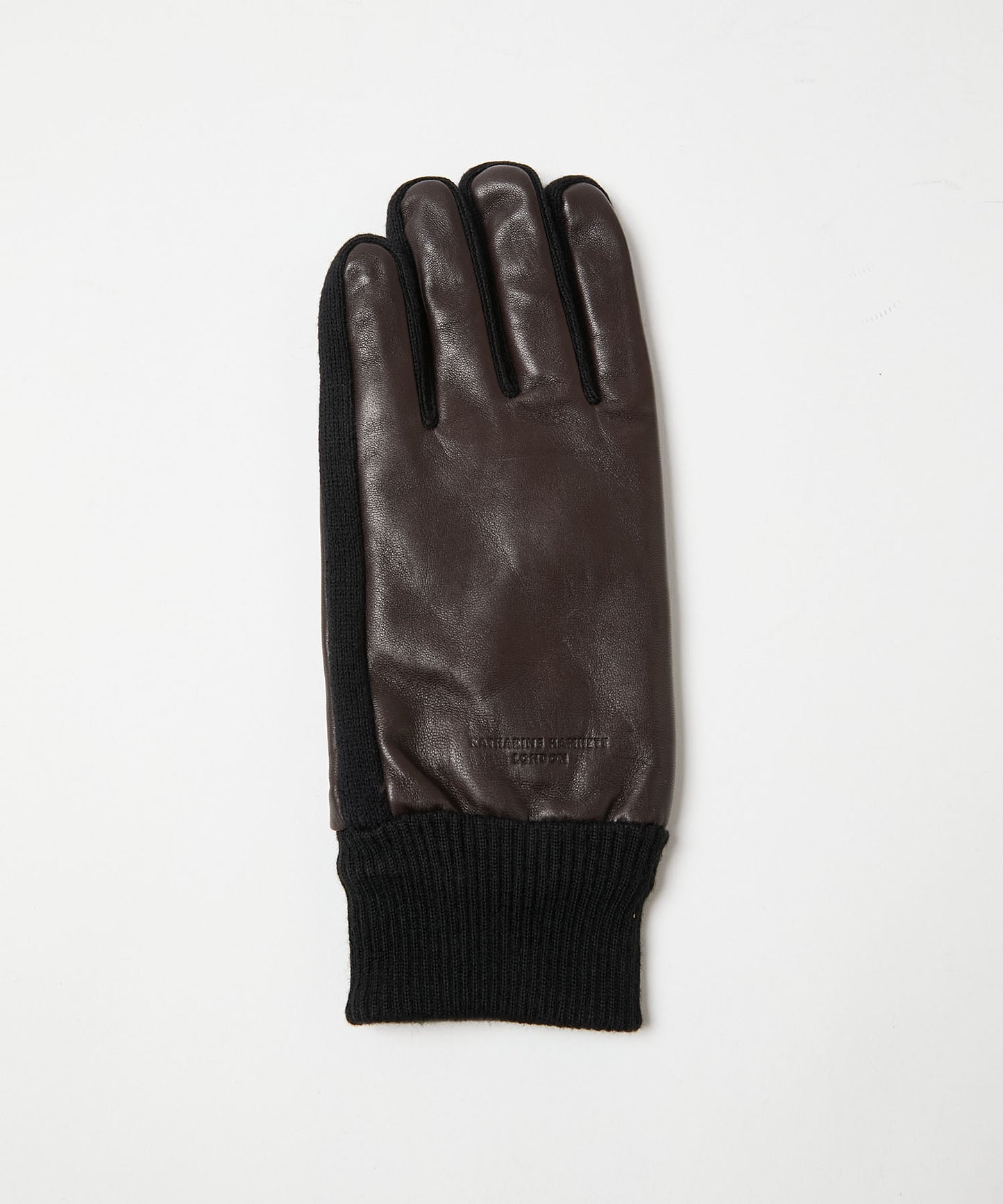 ＜MEN＞【タッチパネル対応】羊革×マイクロボア リブ付き手袋（KHM-1035）