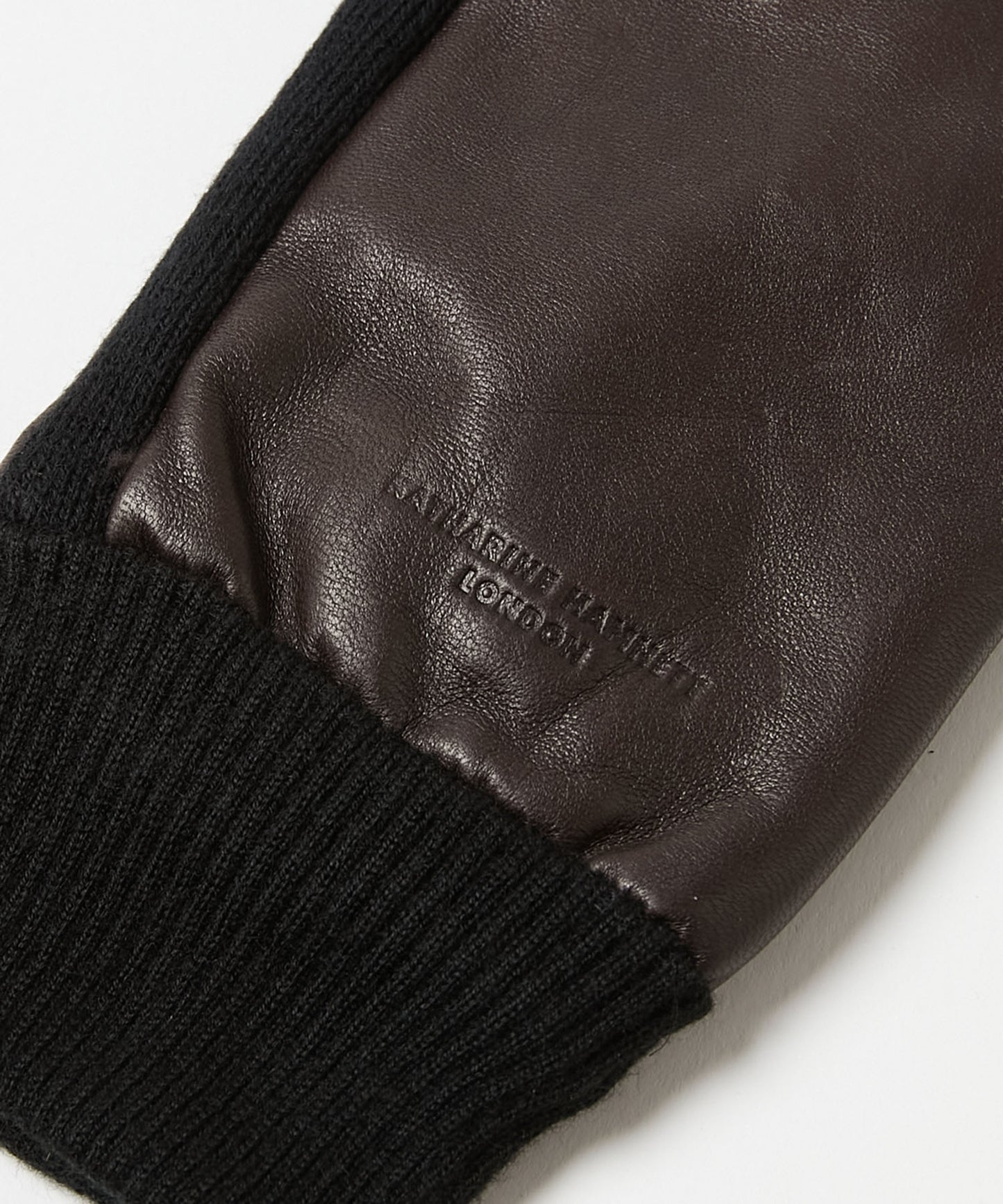 ＜MEN＞【タッチパネル対応】羊革×マイクロボア リブ付き手袋（KHM-1035）