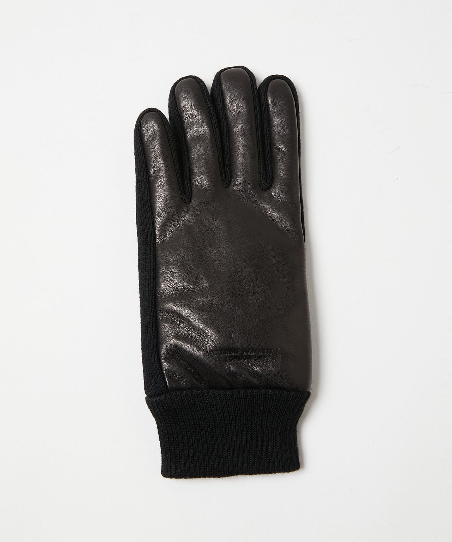 ＜MEN＞【タッチパネル対応】羊革×マイクロボア リブ付き手袋（KHM-1035）