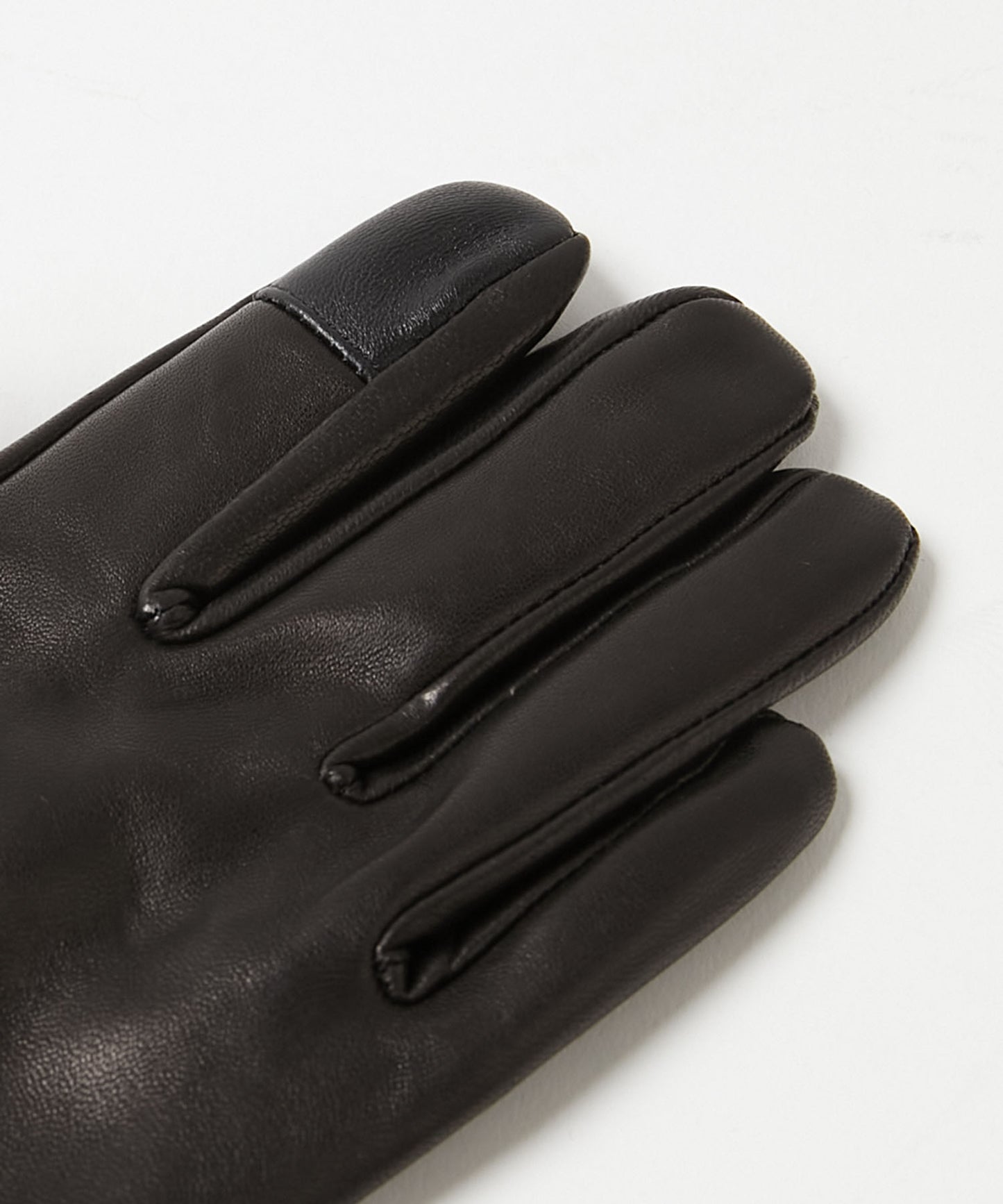 ＜MEN＞【タッチパネル対応】羊革×マイクロボア ベルト付き手袋（KHM-1045）