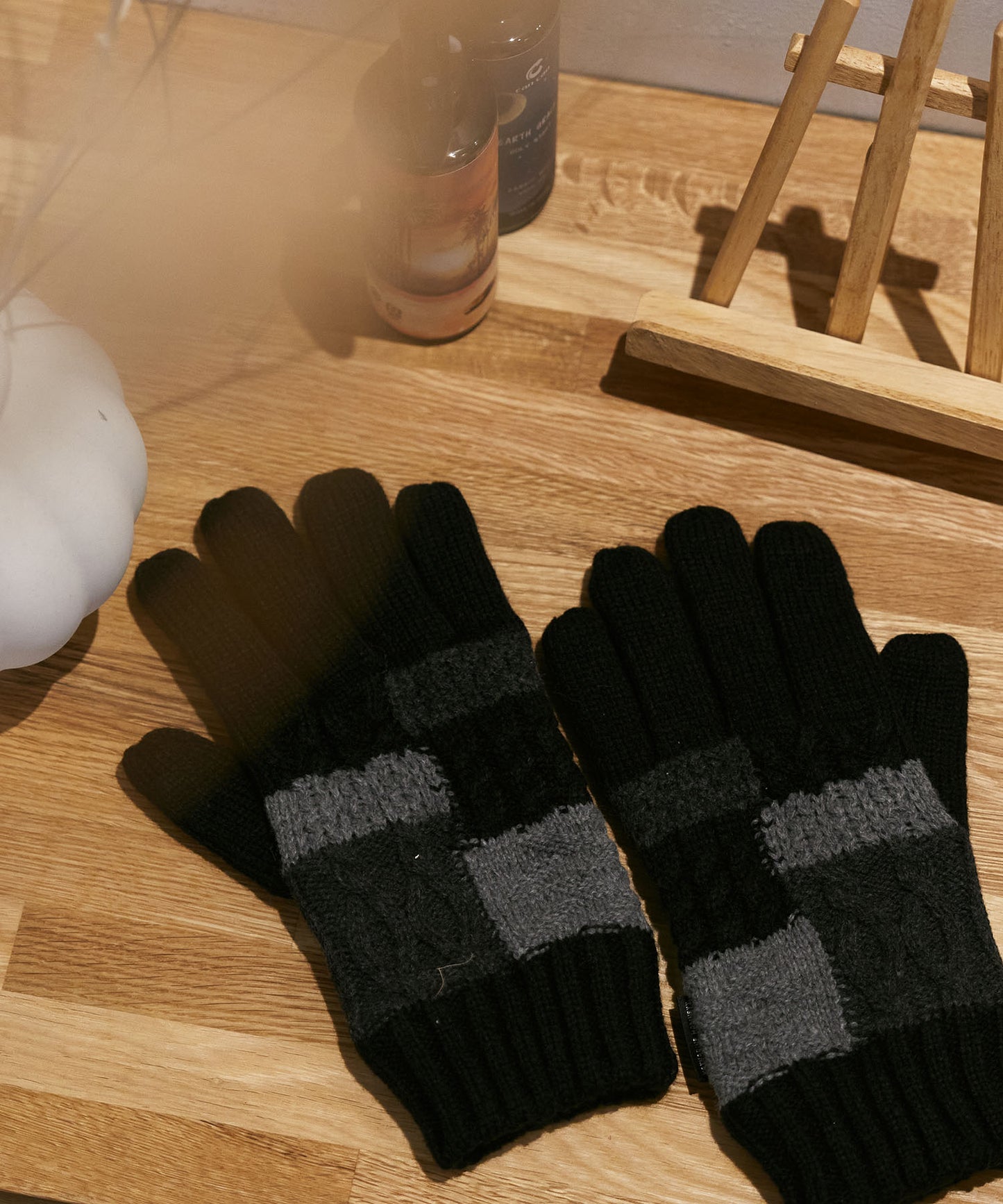 ＜MEN＞【タッチパネル対応】クレイジーパターン手袋（KHM-3015）