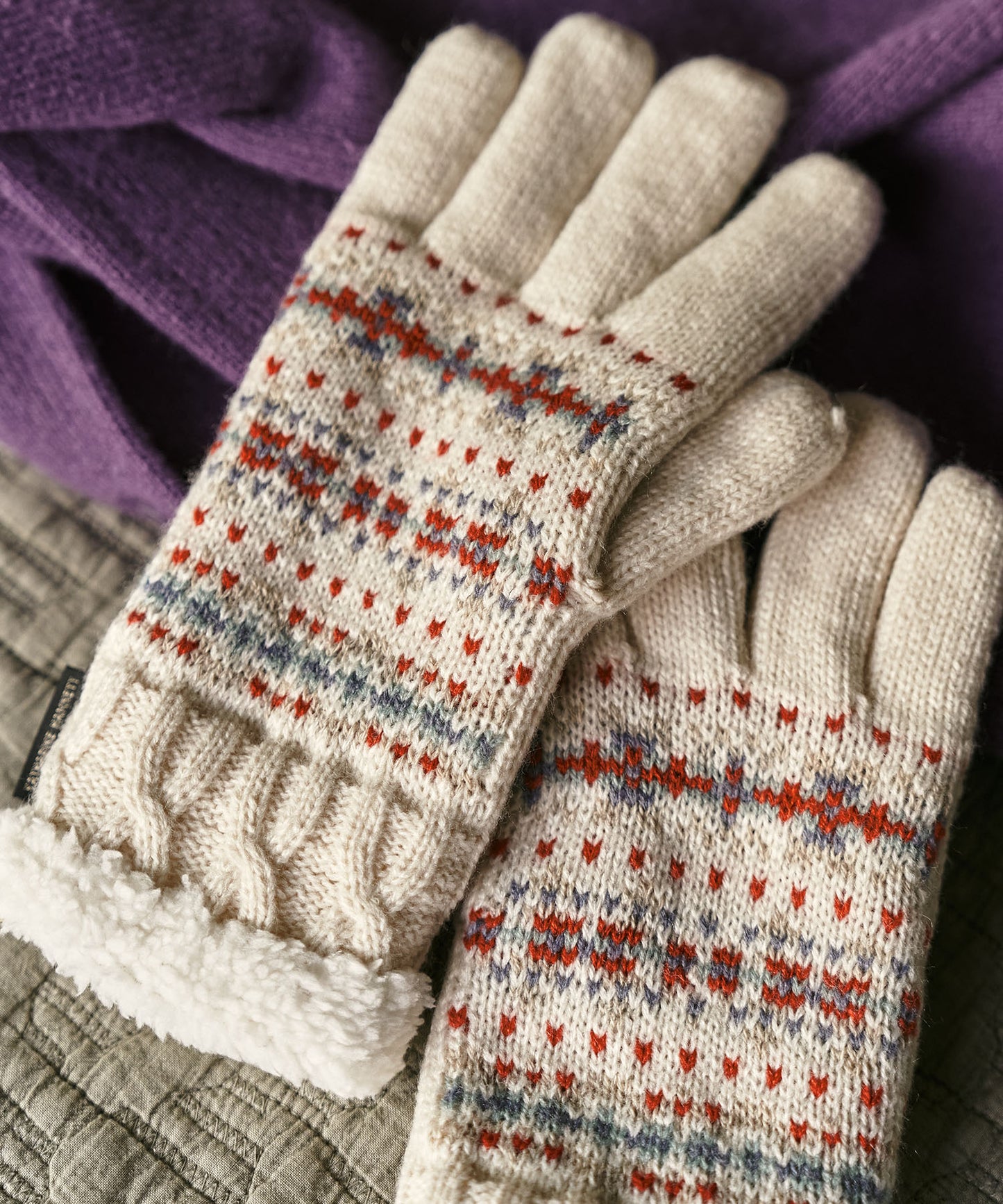 ＜WOMEN＞ノルディック柄 手袋（KHW-2530245）