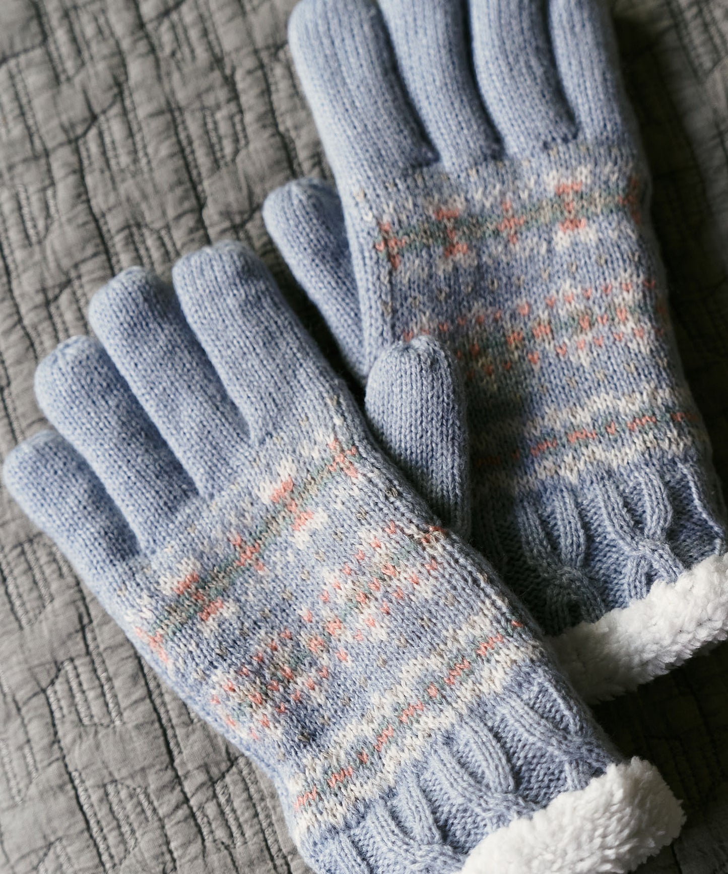 ＜WOMEN＞ノルディック柄 手袋（KHW-2530245）