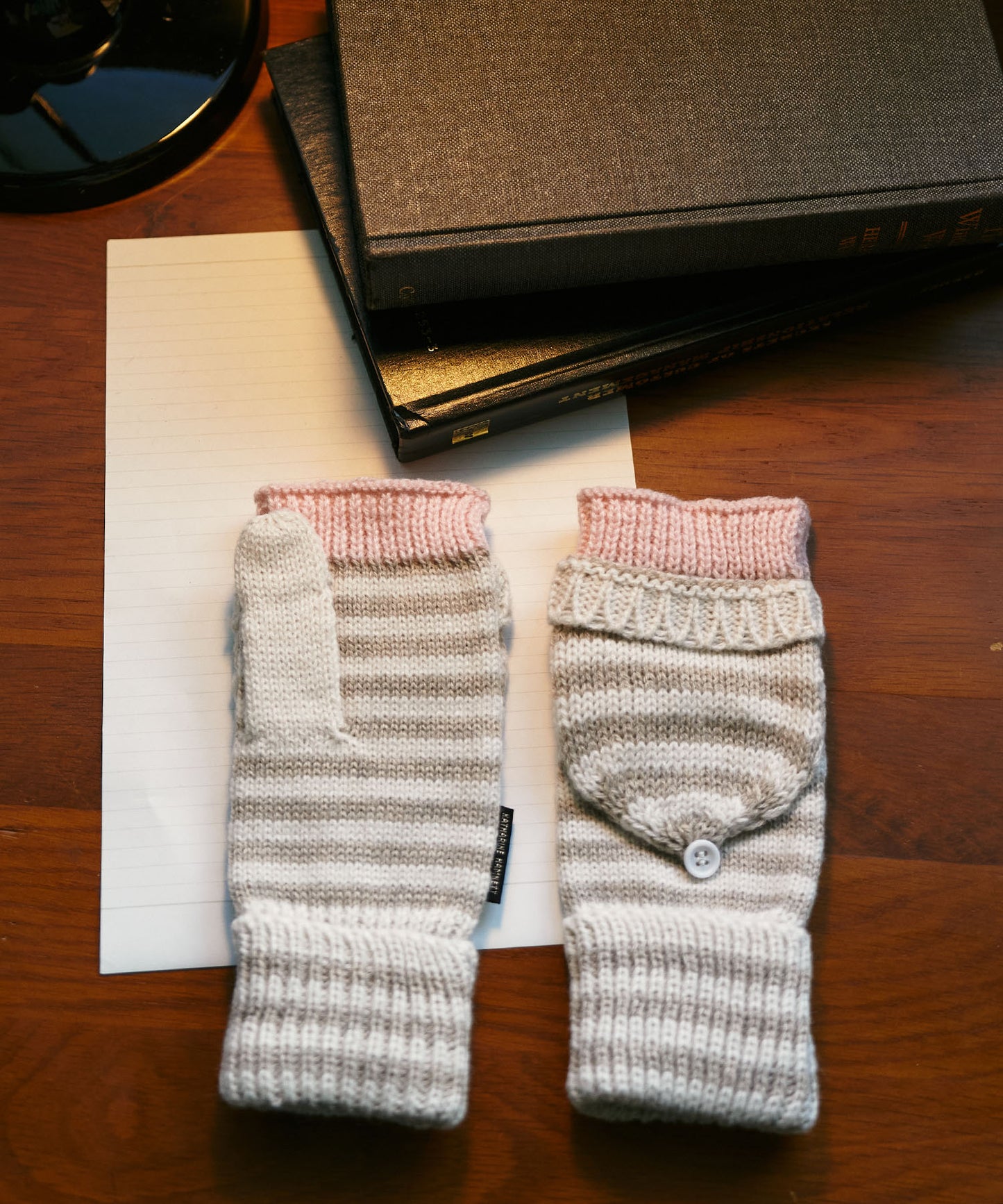 ＜WOMEN＞オープンフィンガー ボーダー手袋（KHW-241240）