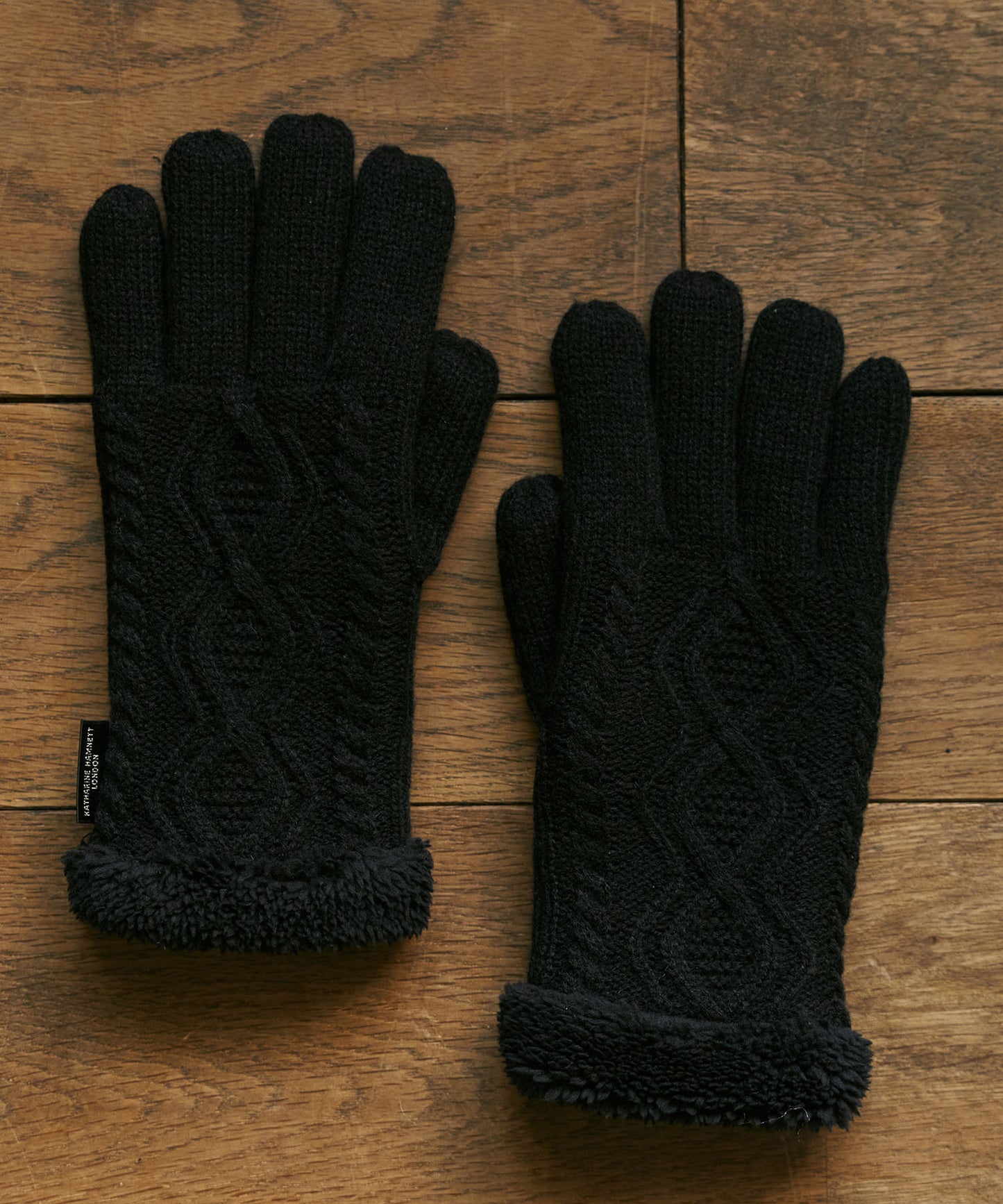 ＜WOMEN＞アラン柄 手袋（KHW-240945）