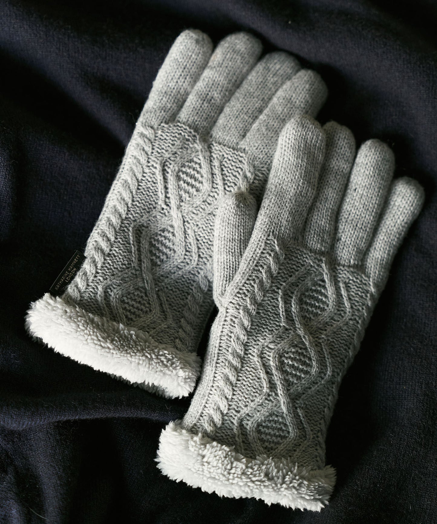 ＜WOMEN＞アラン柄 手袋（KHW-240945）