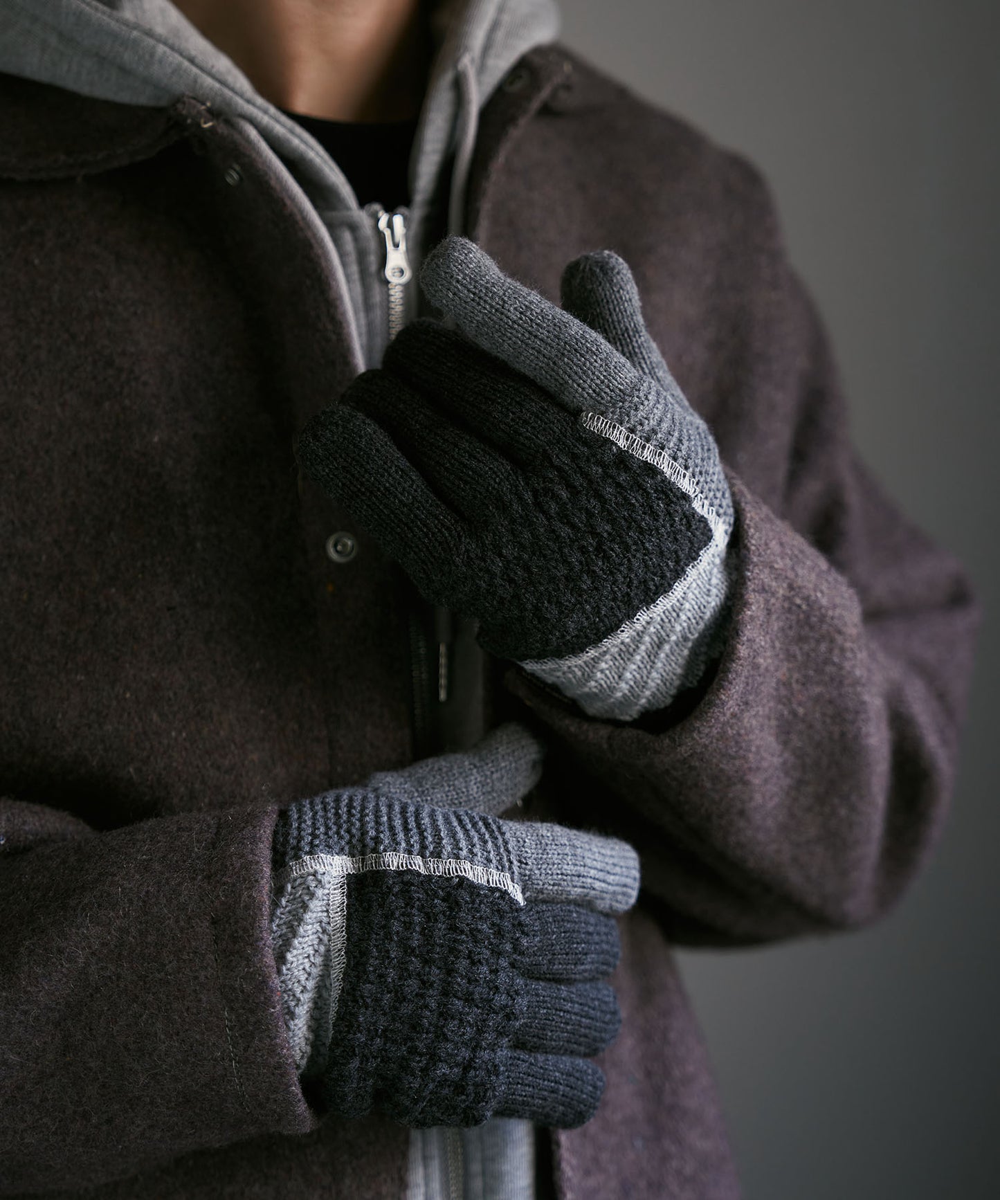 ＜MEN＞【タッチパネル対応】クレイジーパターン手袋（KHM-3025）