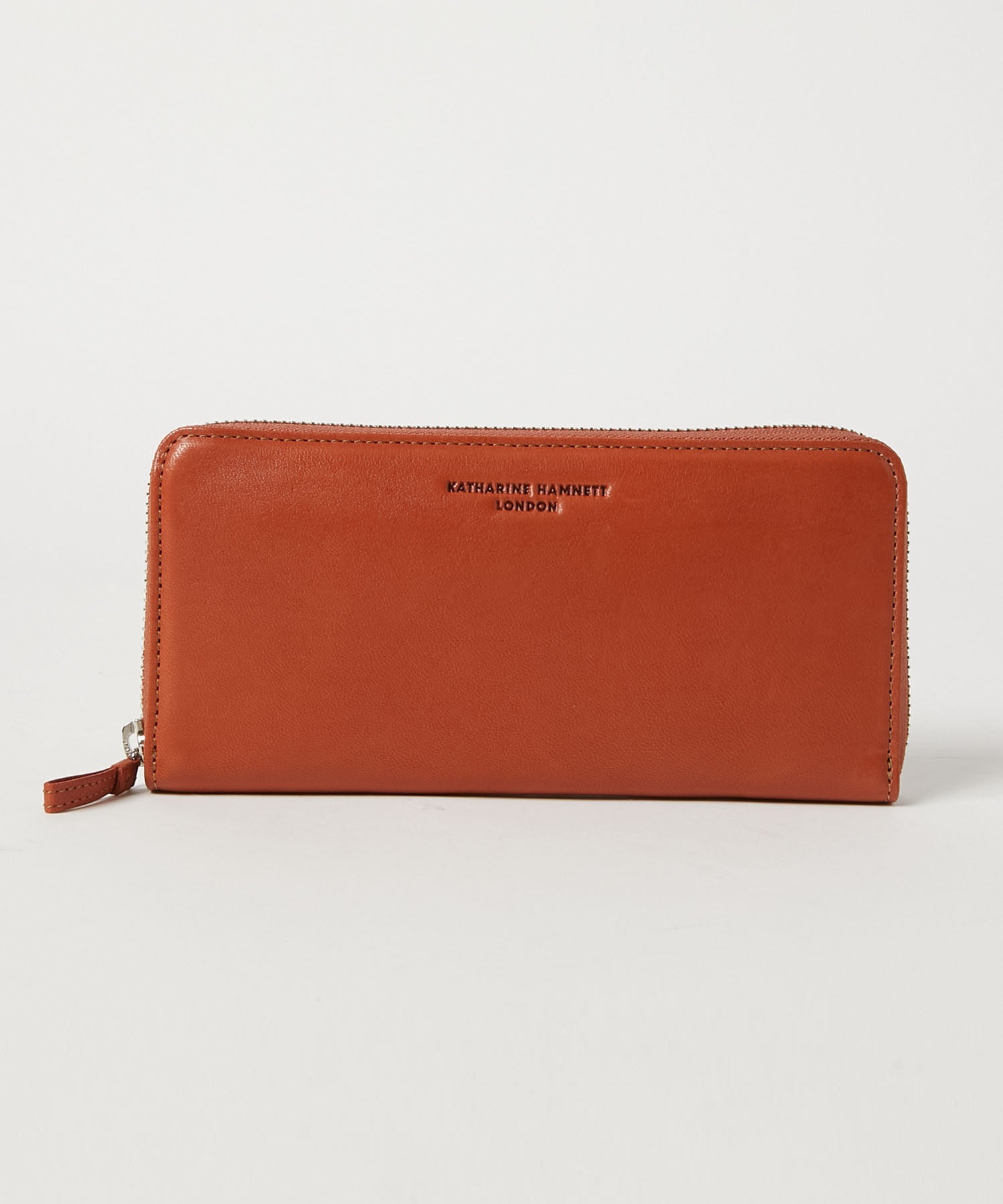 KATHARINE HAMNETT LONDON】BUMP ラウンドファスナー長財布（490-52306）