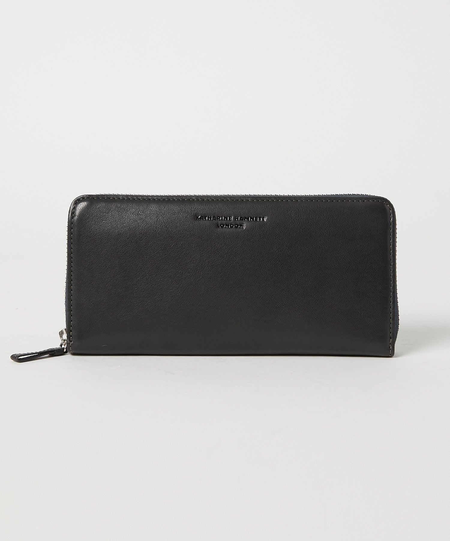 KATHARINE HAMNETT LONDON】BUMP ラウンドファスナー長財布（490-52306）