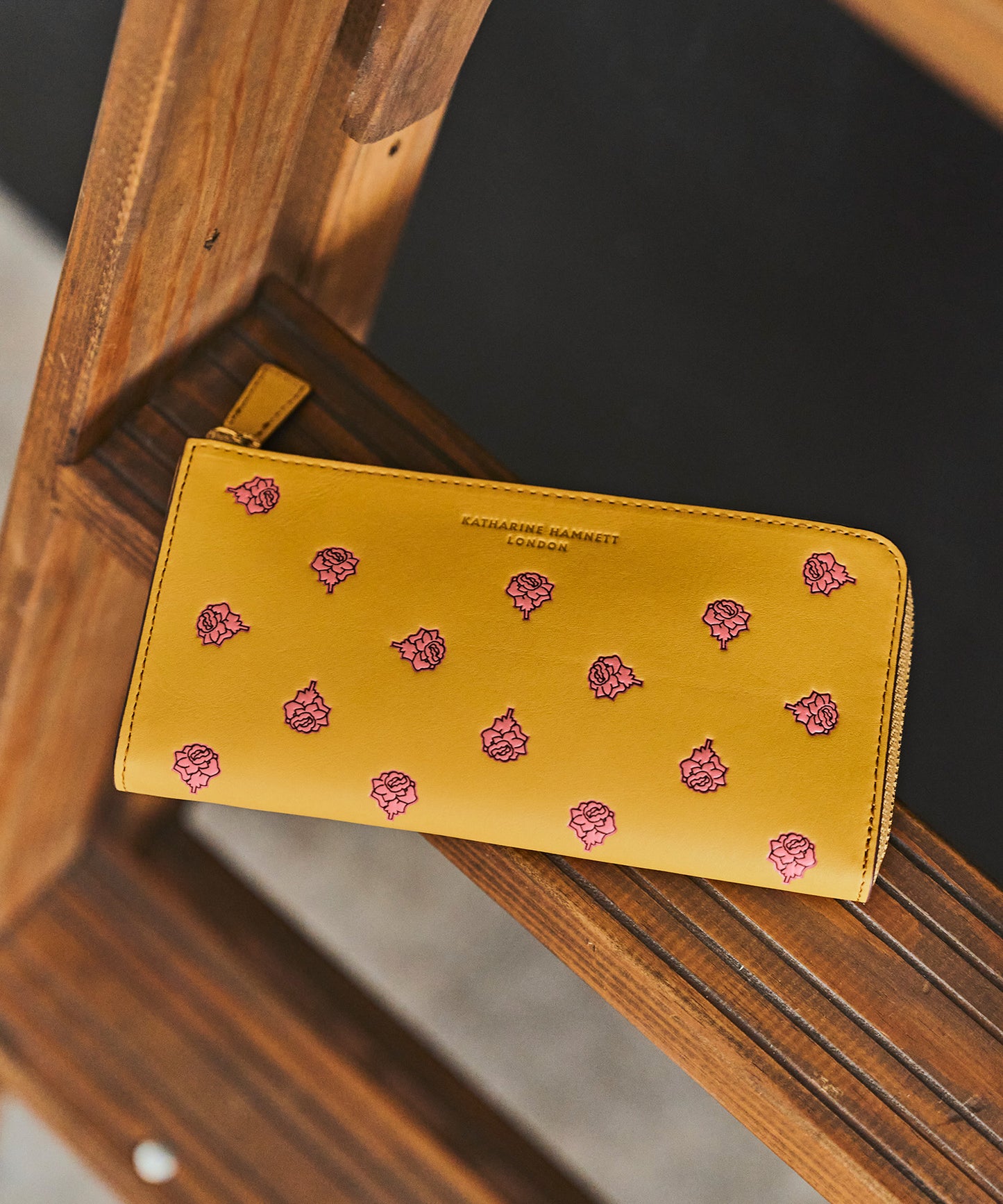 ＜WOMEN＞ ROSE GARDEN L字ファスナー ロングウォレット