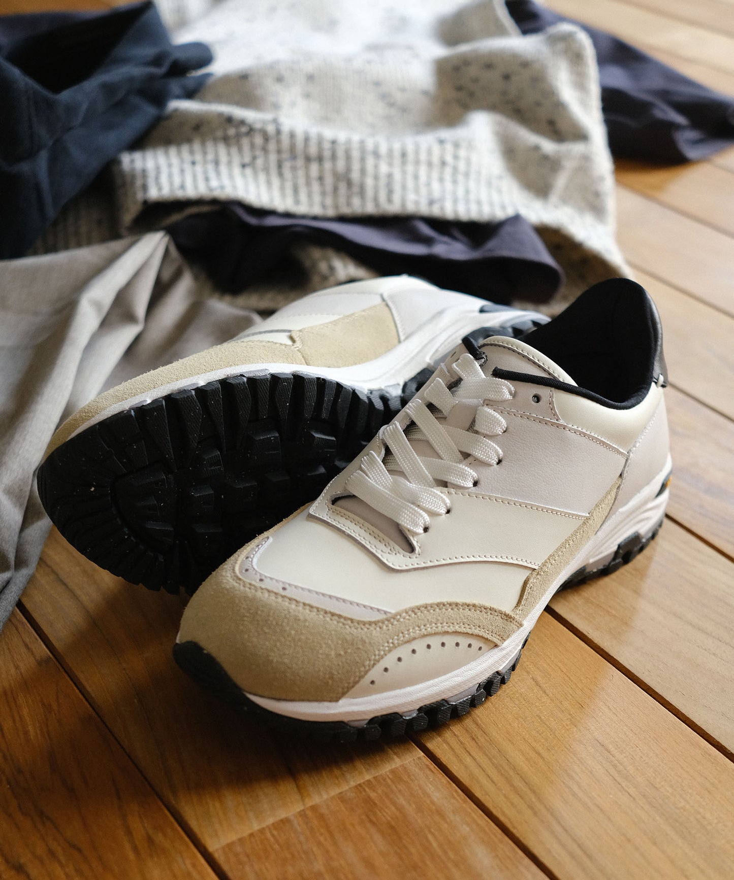 【10%OFF→15%OFF】＜UNISEX＞【WEB限定】PATCH WORK TRAINER