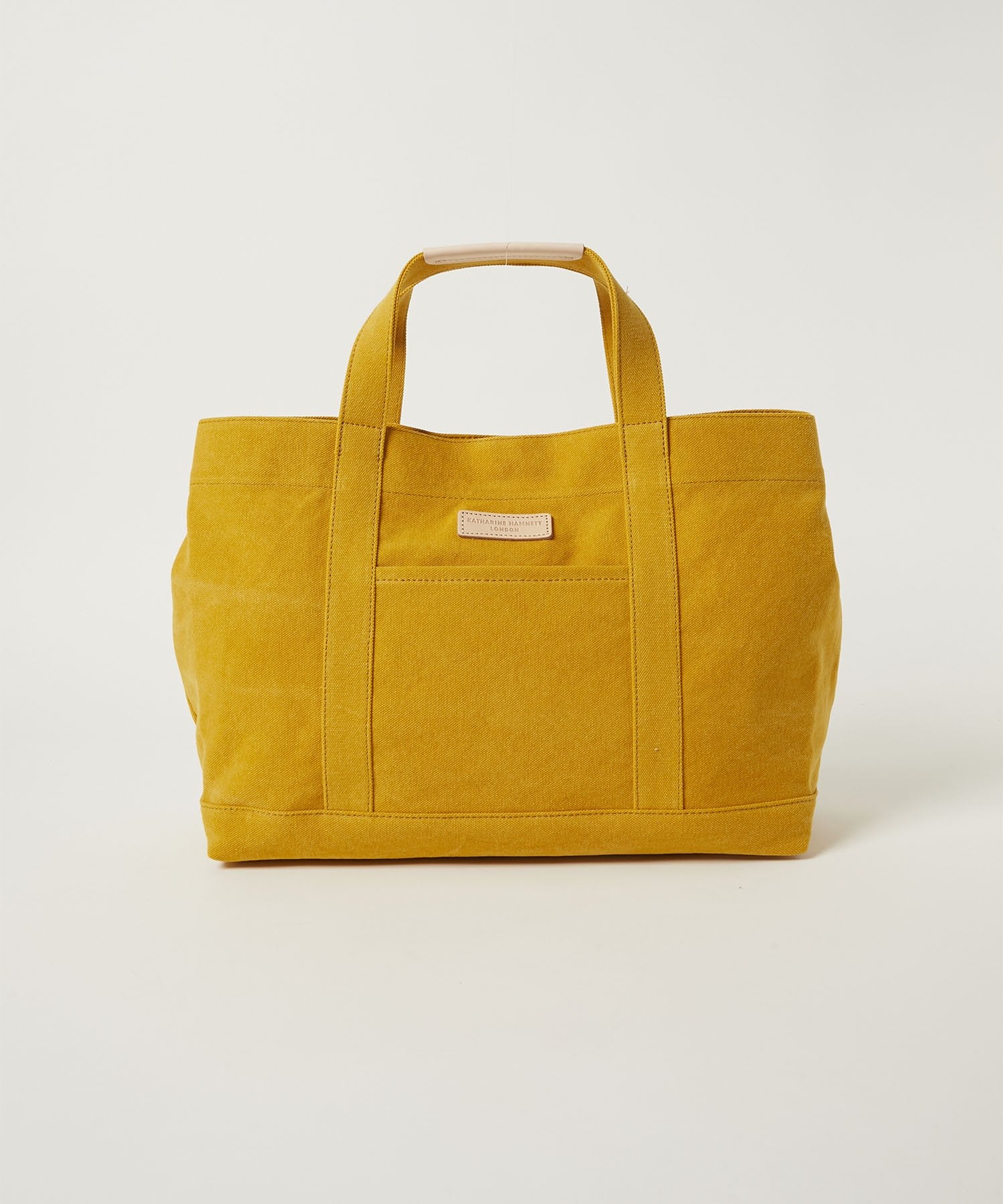 KATHARINE HAMNETT LONDON】倉敷産帆布 MEDIUM TOTE BAG（490-8062）