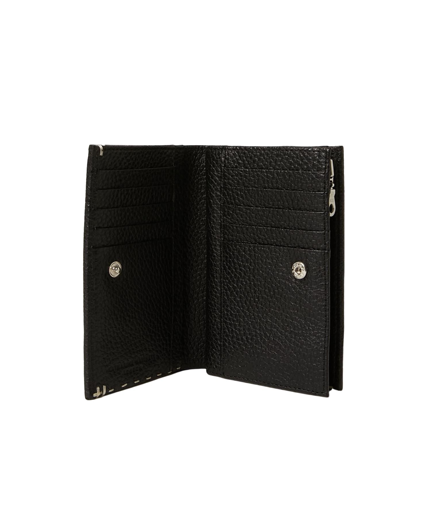 KATHARINE HAMNETT LONDON】＜WEB限定＞ STITCHED L ZIP MIDDLE WALLET