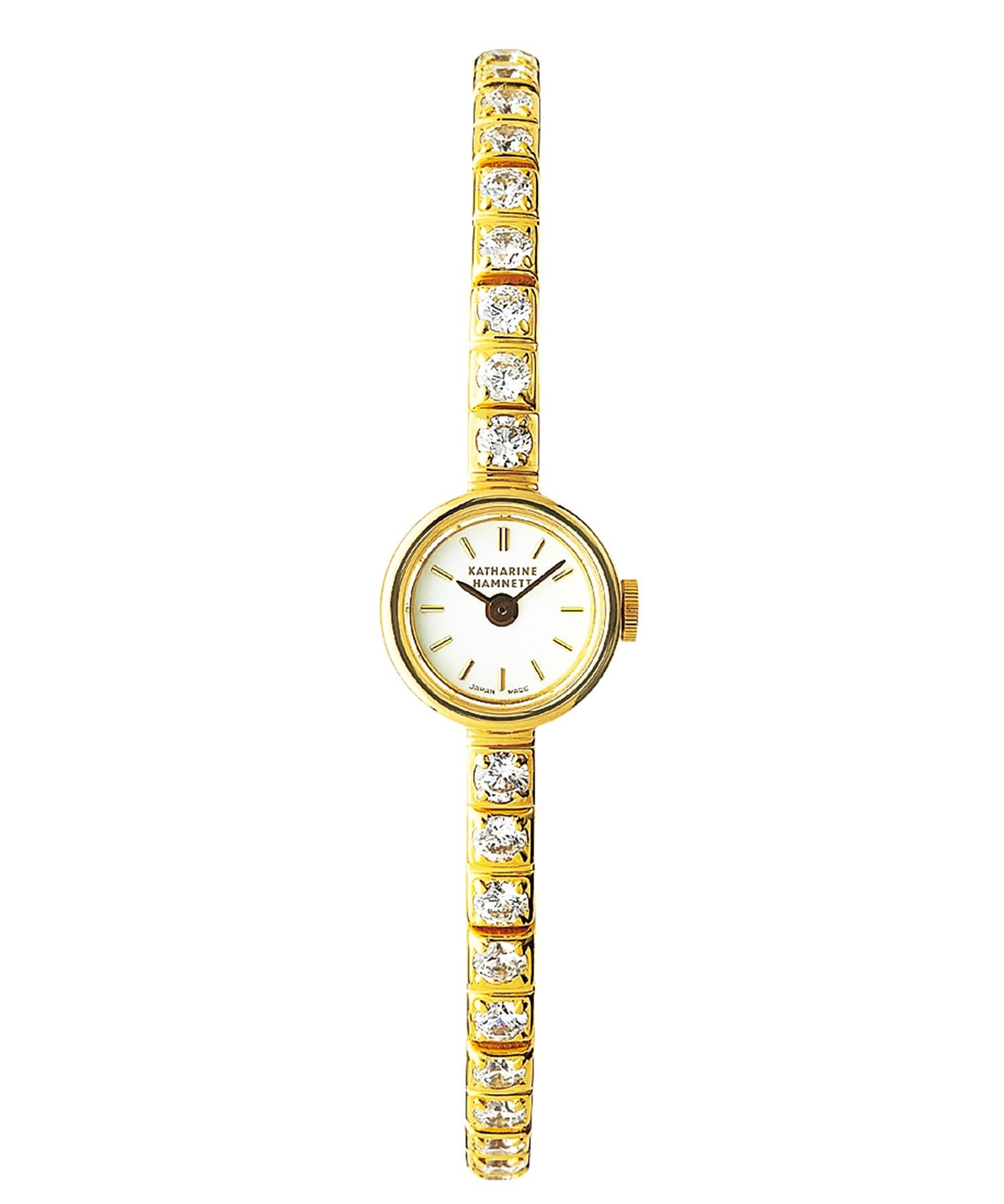 ＜WOMEN＞ Small Round Watch Cubic Zirconia