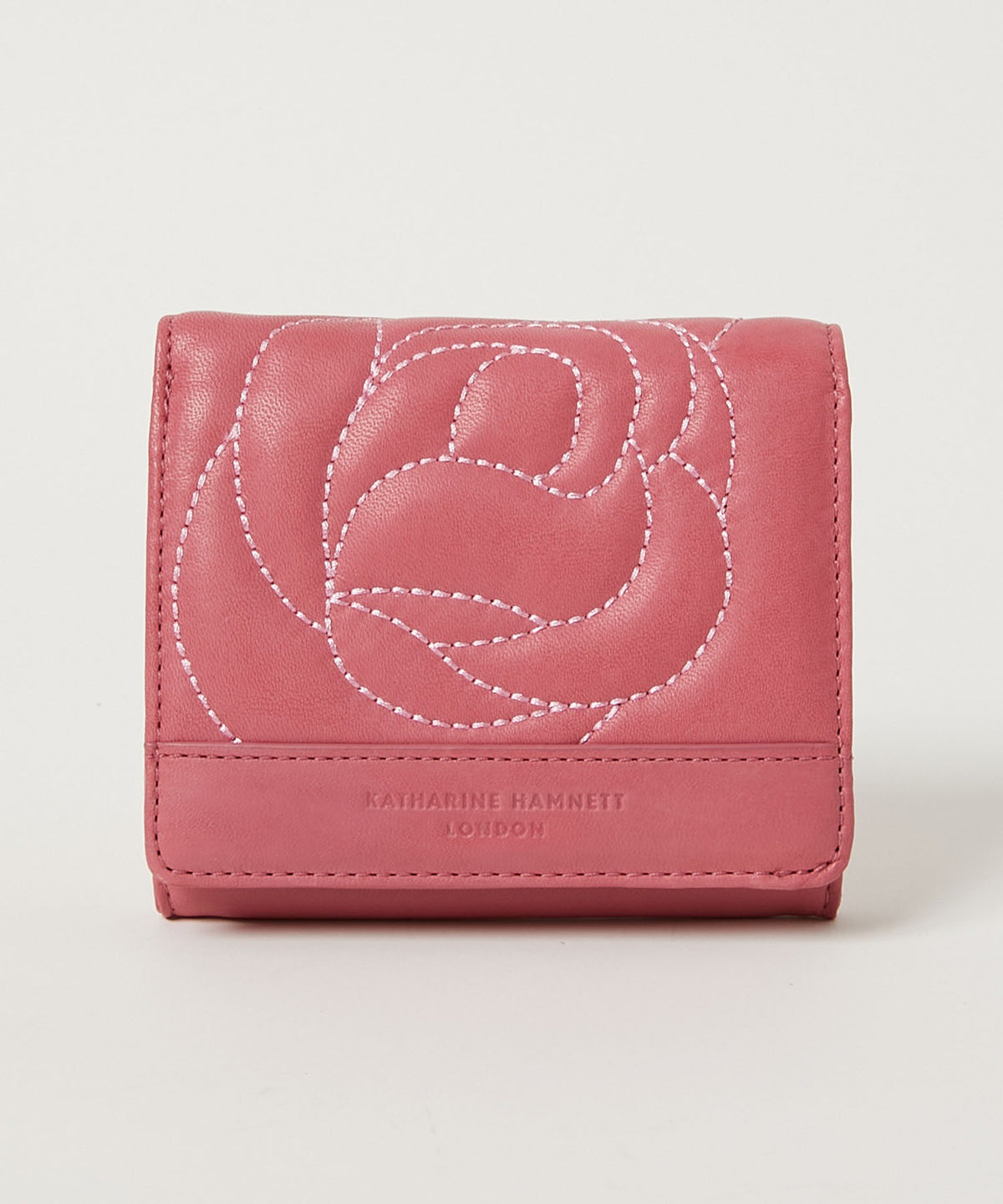 KATHARINE HAMNETT LONDON】ROSE STITCH 三つ折り コンパクト 