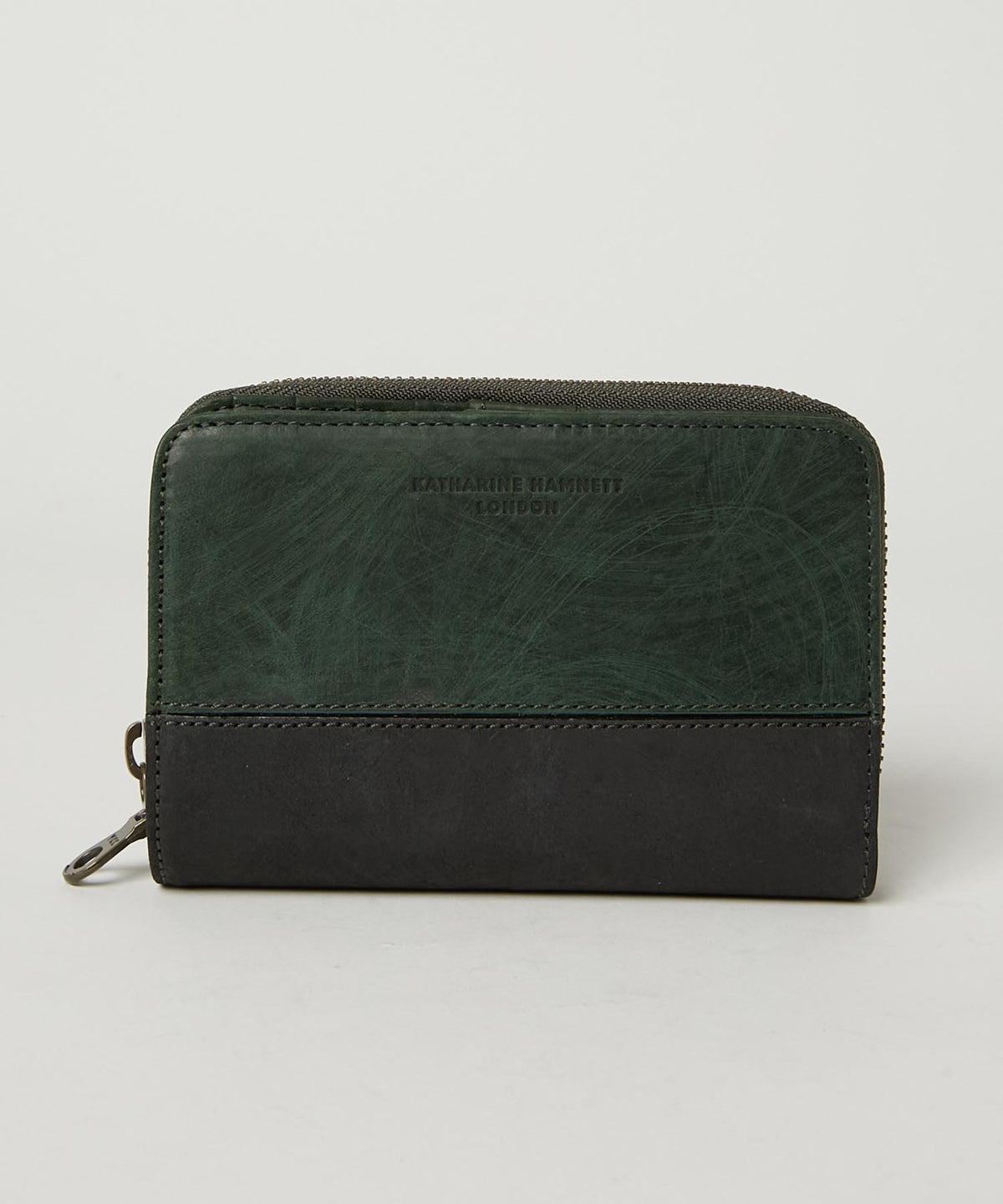KATHARINE HAMNETT LONDON】SCRUB 二つ折り ラウンドファスナー 